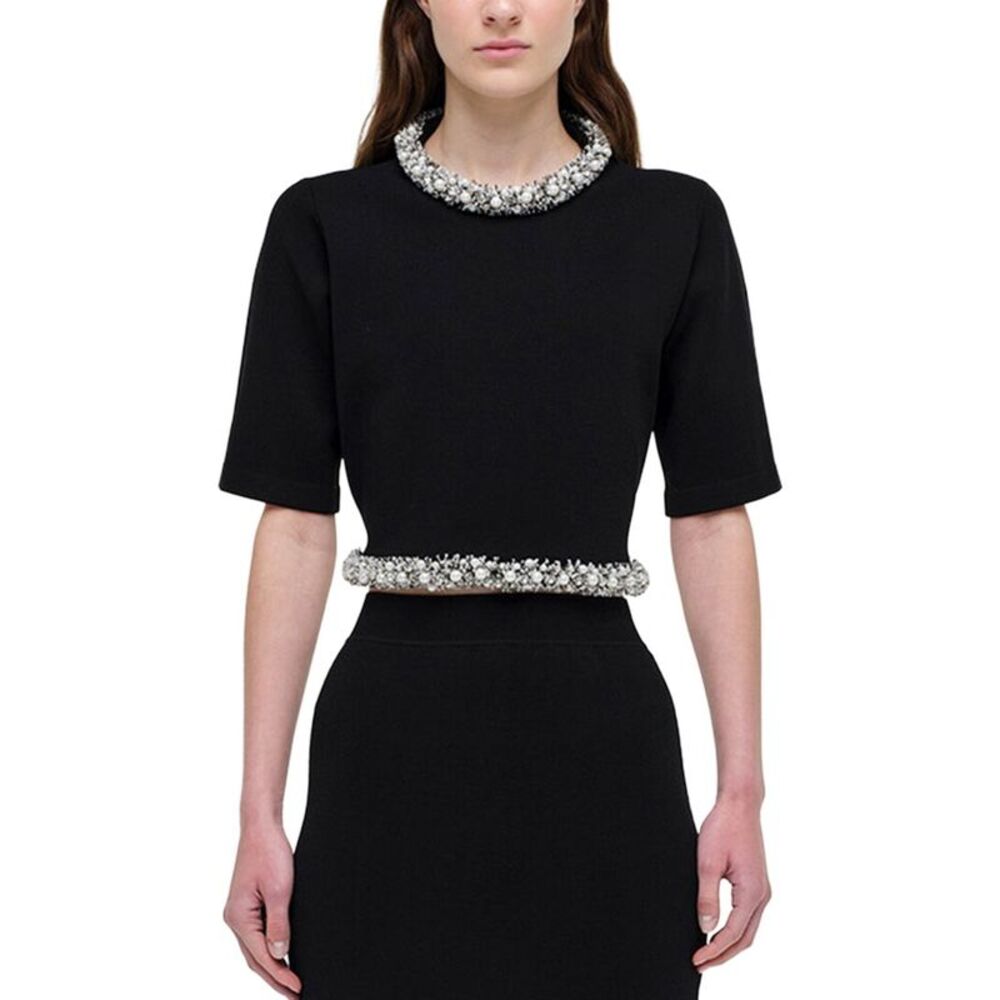 Simkhai Womens  Ozelle Crewneck Top